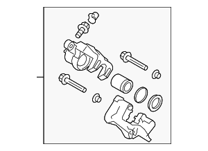 58310D9A75 - Brakes: Disc Brake Caliper for Kia: Sportage Image