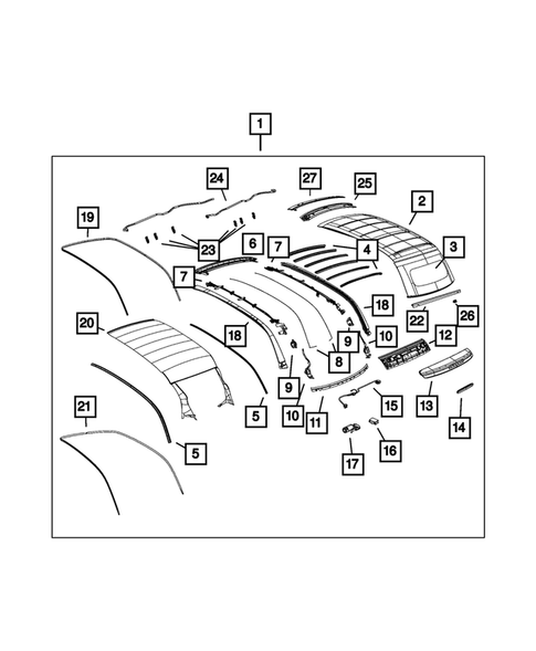 Roof for 2015 Fiat 500 #0