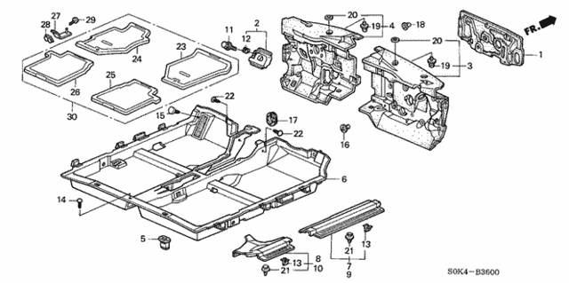 Floor Mat for 1999 Acura TL #0