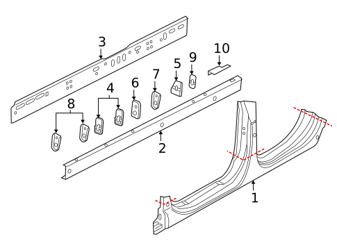 Rocker for 2017 Audi RS7 #0