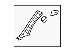 622100C080C2 - Body: Windshield Pillar Trim for Toyota Image