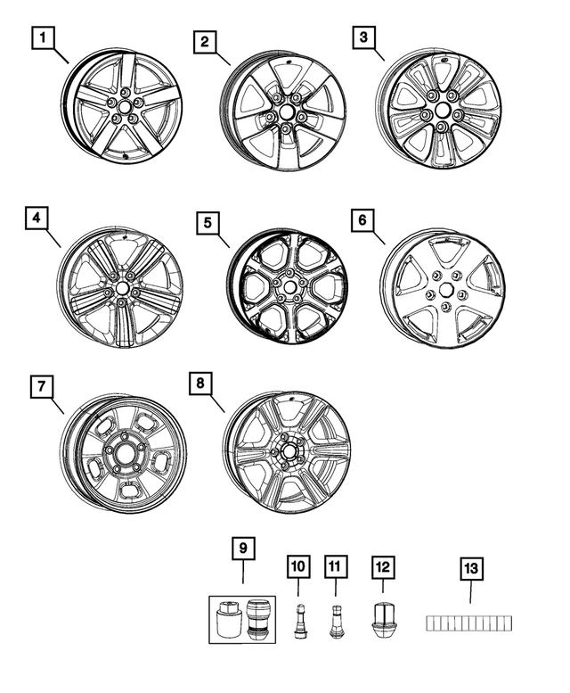 5154061AA - Wheels: Wheel Weight for Mopar Image
