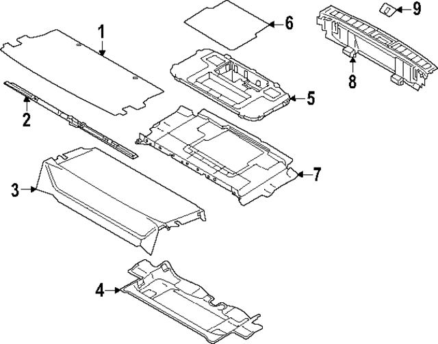 7240A309XA - Body: Rear Trim for Mitsubishi: Outlander PHEV Image