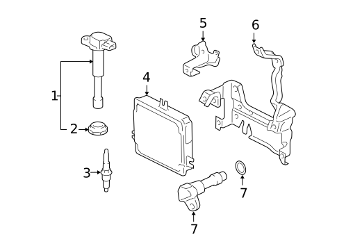 Ignition System for 2003 Honda Civic #1