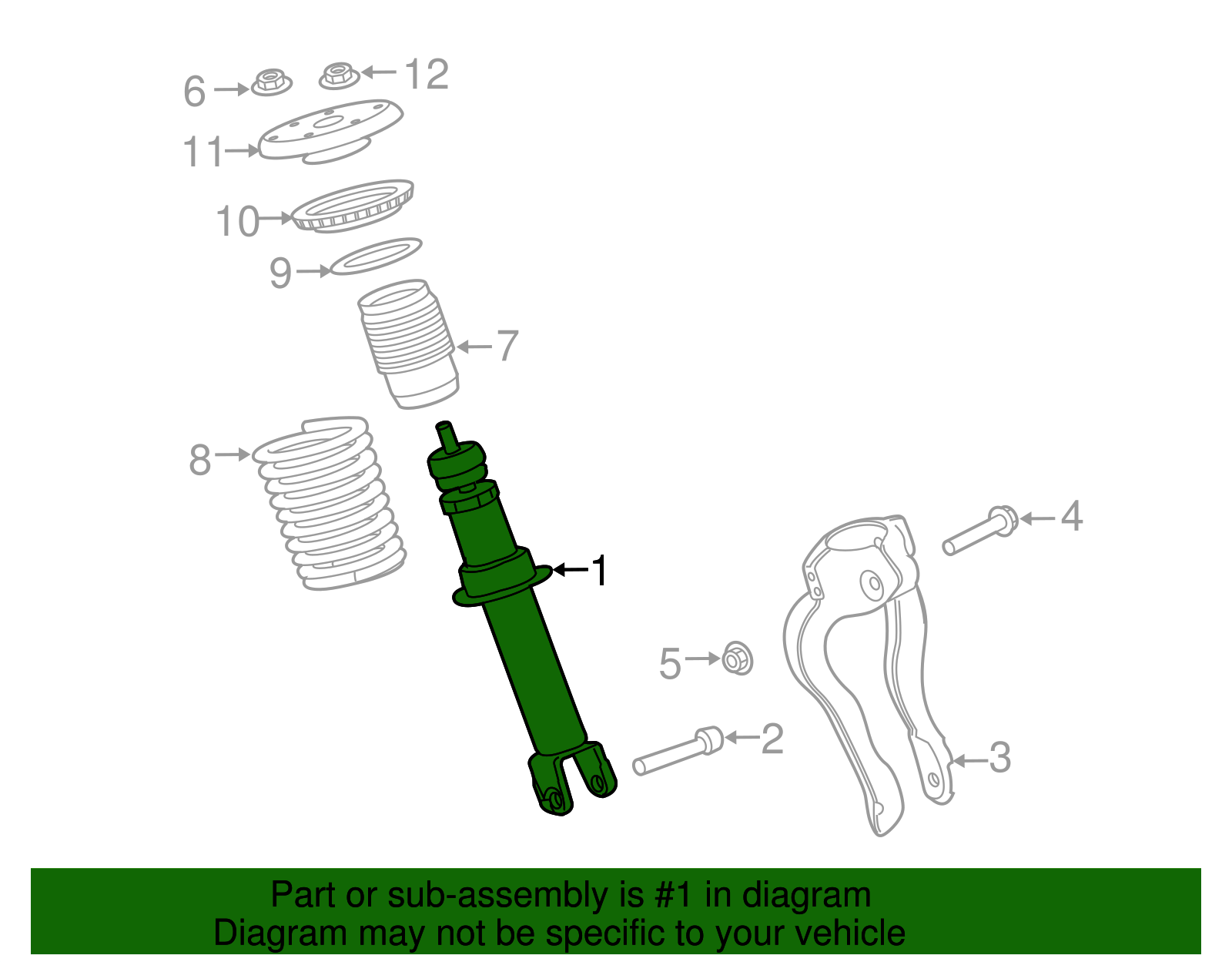 2013-2019 Jaguar Shock Absorber C2D18593 | OEM Parts Online