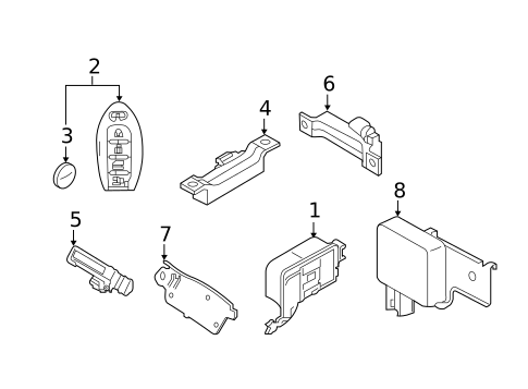 Keyless Entry Components for 2019 INFINITI Q60 #0
