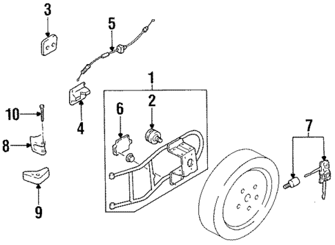 Carrier & Components for 1996 Kia Sportage #0