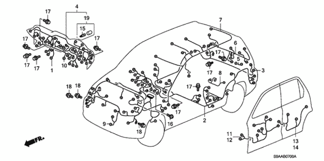 Wire Harness for 2006 Honda CR-V #0