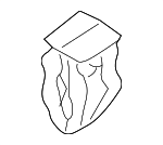 95557271200 - Body: Outer Cover Clamp for Porsche: Cayenne Image