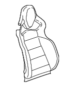 84595594 - : Seat Back Cover for Chevrolet: Corvette Image