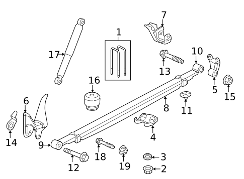 Rear Suspension for 2015 Chevrolet Silverado 2500 HD #1