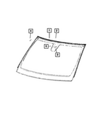 68207028AE - Glass: Shipping Assembly - 30 Lite Glass Windshield for Mopar Image