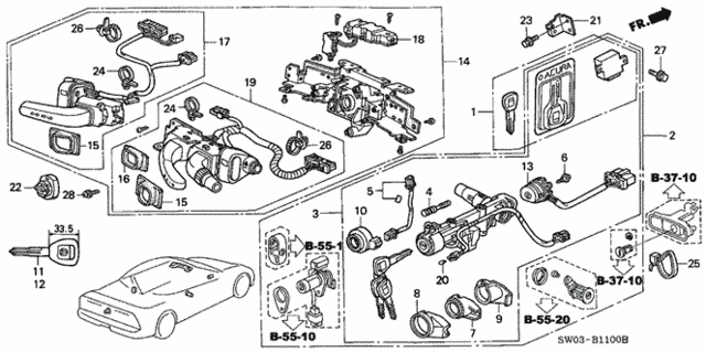 Combination Switch for 2002 Acura NSX #0
