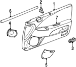 SK11RK5AA - Body: Door Trim Panel for Chrysler: Sebring Image