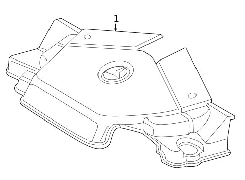 Engine Appearance Cover for 2004 Mercedes-Benz G55 AMG #0