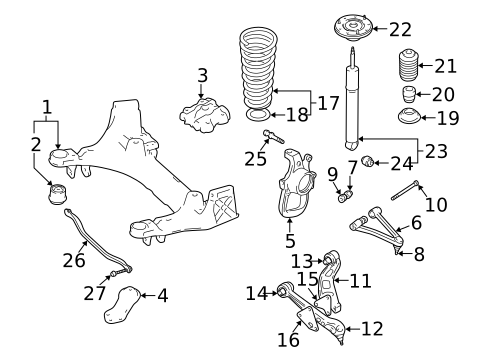 Suspension Components for 1998 Jaguar XK8 #0