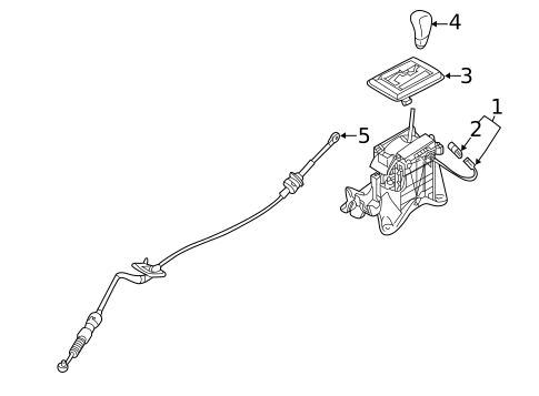 Transmission Shift Lever for 2020 Mitsubishi Outlander Sport #0