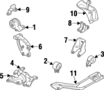 FOCZ6F028A - Engine: Damper for Ford: Escort | Mercury: Tracer Image