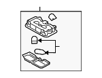 92850D4000BGA - Body: Reading Lmp Assembly for Kia: Optima Image