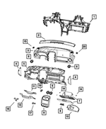 5074713AA - Interior Trim: Instrument Panel Reinforcement for Mopar Image