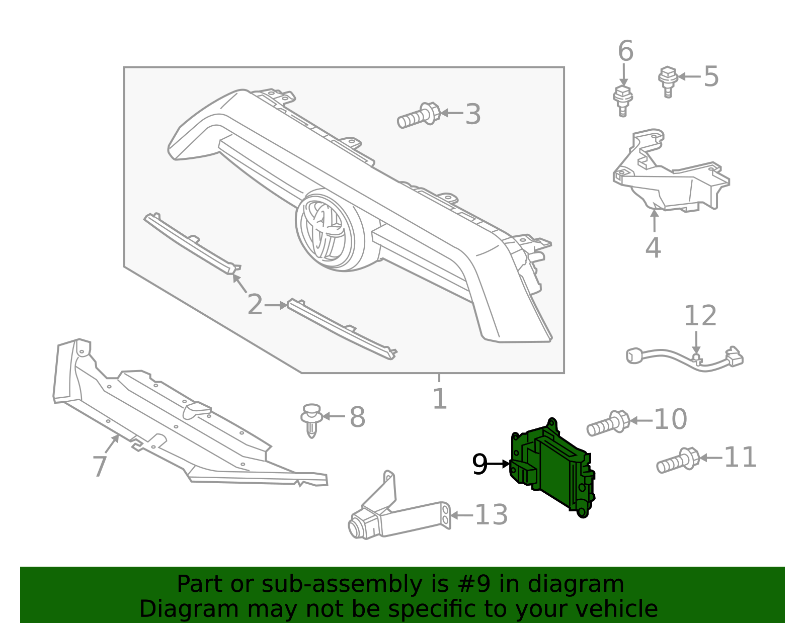 88210-35021 - Sensor 2020-2024 Toyota 4Runner | Longo Toyota Parts