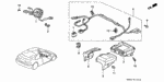 77907SL4N81 - Electrical/Exhaust/Heater/Fuel: HOLDER, CONNECTOR (5P) (SKY BLUE) for Honda Image