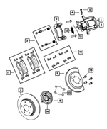 5171124AD - : Wheel Hub And Bearing, Right for Mopar Image