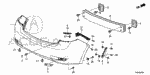 93913142G0 - Interior/Bumper: SCREW, TAPPING (4X12) for Acura Image