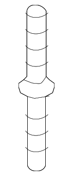 99906112001 - Suspension: Suspension Support Stud for Porsche: 718 Boxster, 718 Cayman, 718 Spyder, Boxster, Cayman Image