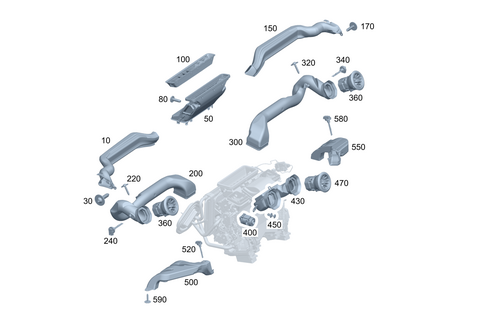 Air Ducting for 2002 Mercedes-Benz G500 #0