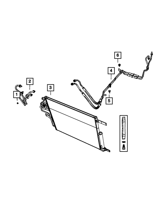 68268595AD - : Oil Cooler Pressure And Return Hose And Tube for Mopar Image