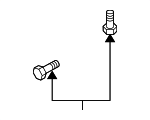994500614 - HVAC: A/C Receiver Drier Bolt for Mazda Image