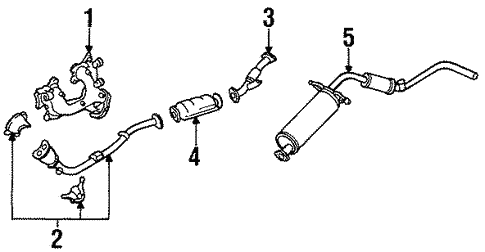 Exhaust Components for 1989 Nissan D21 | OEM Parts Online