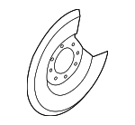 30778890 - : Splash Shield for Volvo: C30, C70, S40, V50 Image