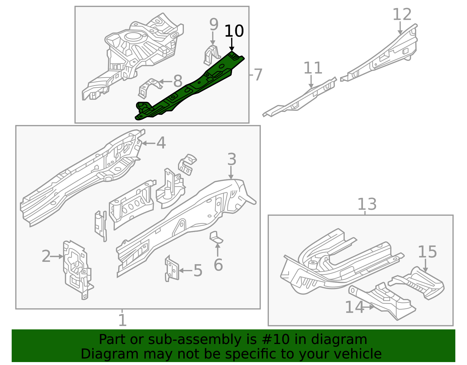 DGH9-54-260 | 2020-2025 Mazda CX-30 Fender Apron Reinforcement