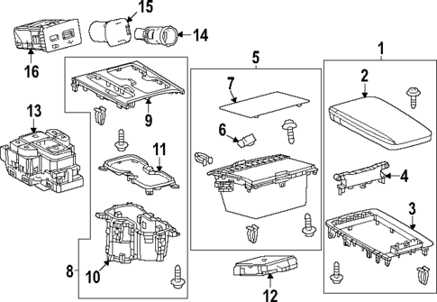 Center Console for 2024 Lexus RX350h #0