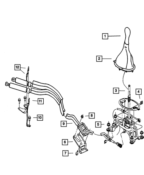 Gearshift Controls for 2001 Chrysler PT Cruiser #0