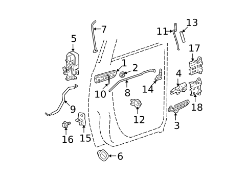 Lock & Hardware for 2007 Dodge Ram 1500 #0