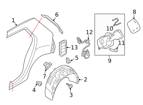 Quarter Panel & Components for 2015 Volkswagen Golf #1