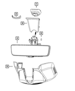 6PA22TX7AB - Glass: Mirror Cover for Ram: 1500 Classic, 2500, 3500 Image