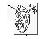 34108844344 - : Disc Brake Caliper for BMW: 230i, 230i xDrive, 330e, 330e xDrive, 330i, 330i xDrive, M240i, M240i xDrive, M340i, M340i xDrive, X4 Image