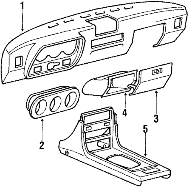 477857881E1DB - Body: Instrument Panel for Porsche Image