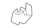 31663161 - Body: Bumper Cover Support Rail Spacer for Volvo Image
