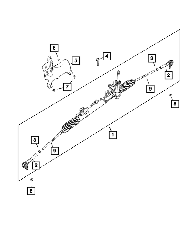 68140632AE - Steering: Rack And Pinion Gear, All Wheel Drive for Mopar Image image