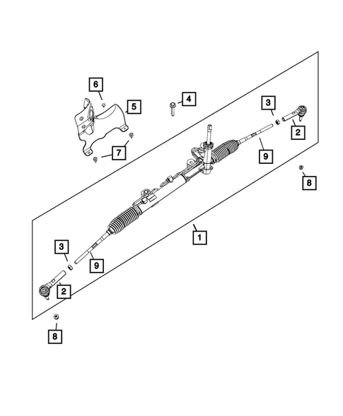 Steering Gear for 2018 Dodge Journey #0