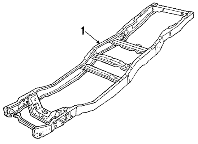 E2TZ5005AC - Body: Frame for Ford: F-250 Image