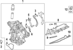 N2DZ6582D - Engine: Valve Cover for Ford: Bronco, Ranger Image