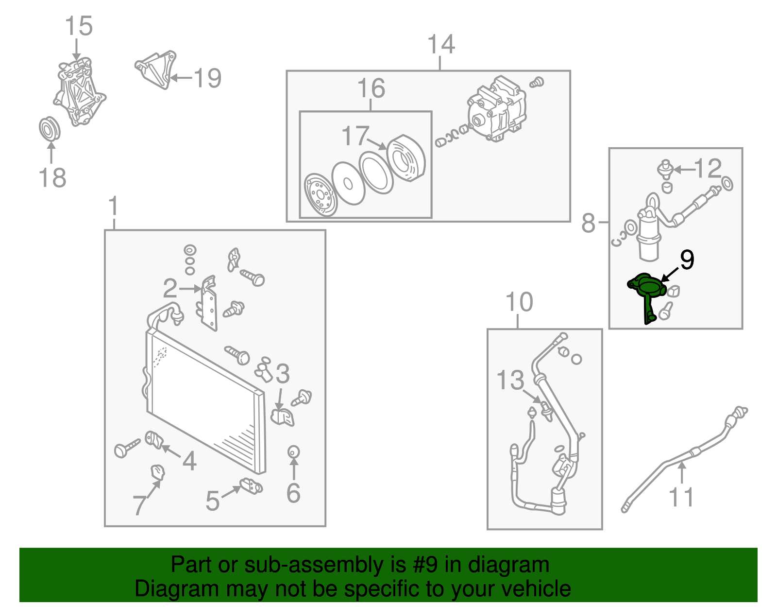 Dehydrator Bracket - Nissan (92135-7B000)