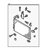921107B000 - HVAC: Condenser Assembly for Nissan: Quest Image