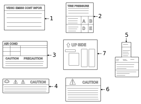 Labels for 2022 Nissan Versa #0